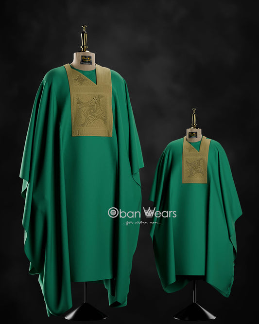 Emerald Ascendancy (Men's Green Agbada)
