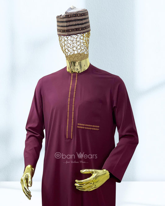 Burgundy Bloom – Oban Wears Senator Wear Ensemble